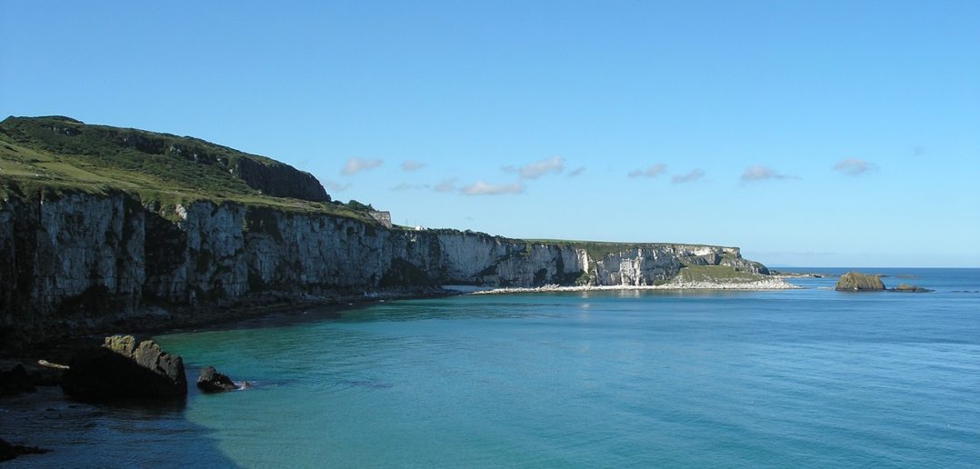 The cliffs of Moher under a blue summer sky