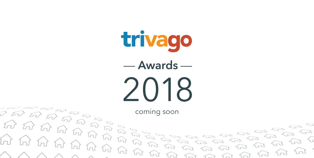 A graphic of the trivago Awards 2018 logo with the text “coming soon”