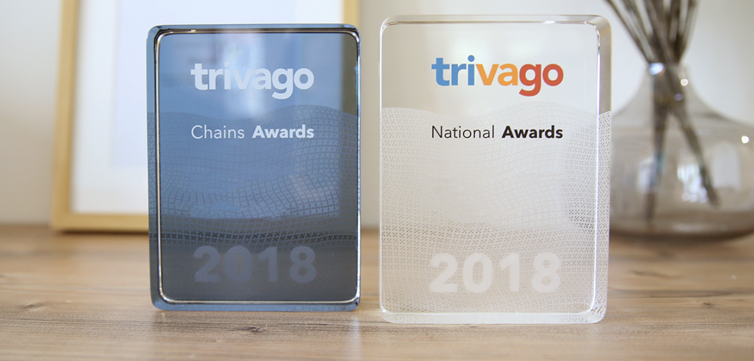 image showing the trivago Awards 2018 trophy